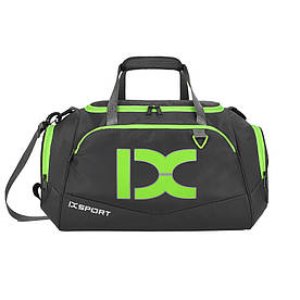 Сумка IX 17106 з кишенею для мокрих речей і взуття сіра