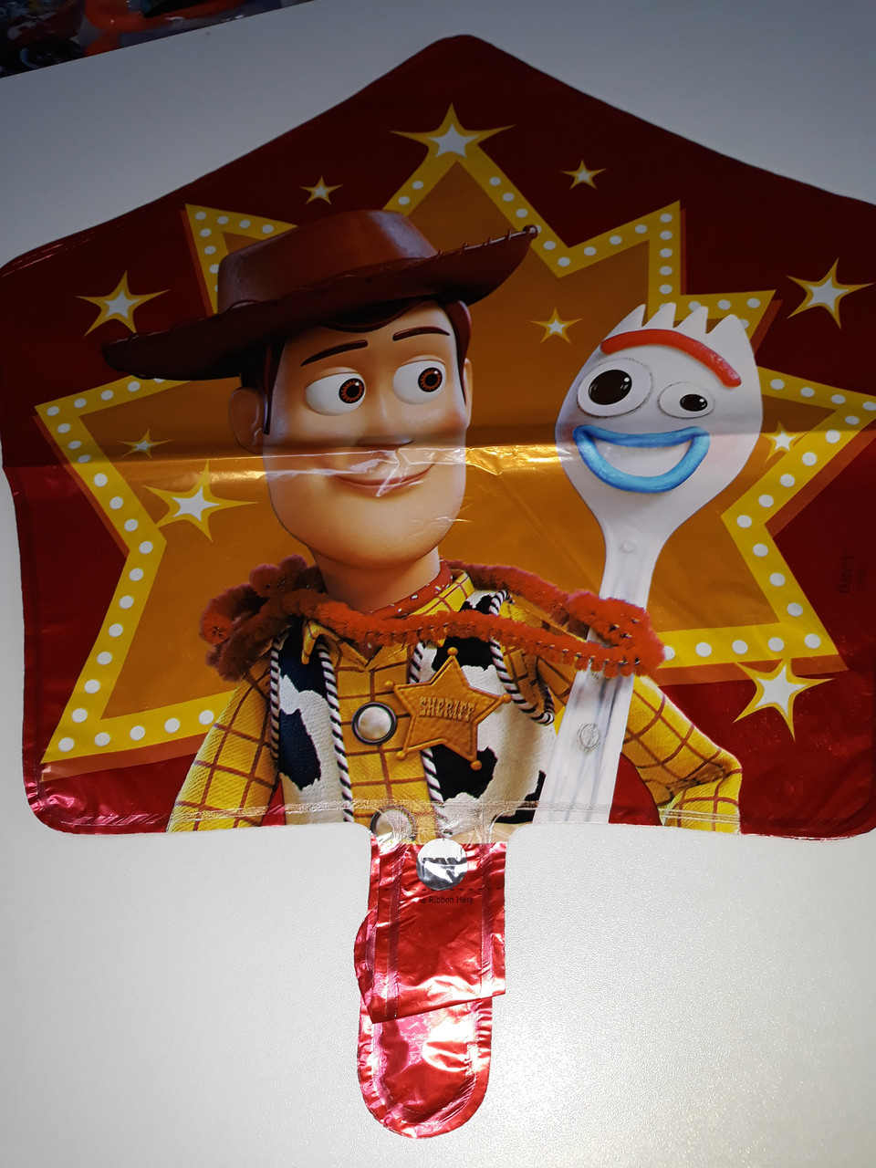 Гелиевый шар фольгированный, в форме звезды с рисунком герои мультфильма Истории игрушек