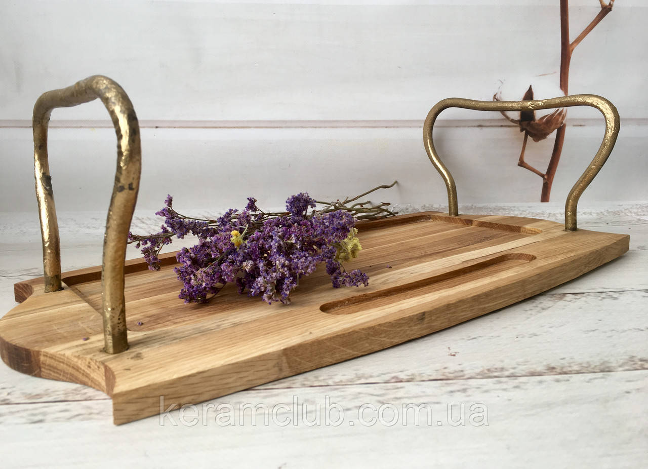 Хустка з дерева для подавання шашлику 50х30 см