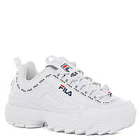 Кроссовки кожаные женские Fila Disruptor 2 белые 8017