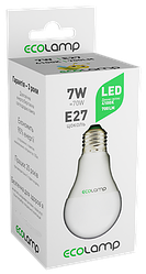 Світлодіодна лампочка LED ECOLAMP A60-7W-E27-700lm-4104