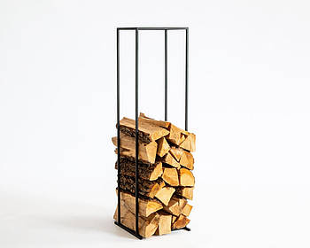 Металева прямокутна дровниця висока