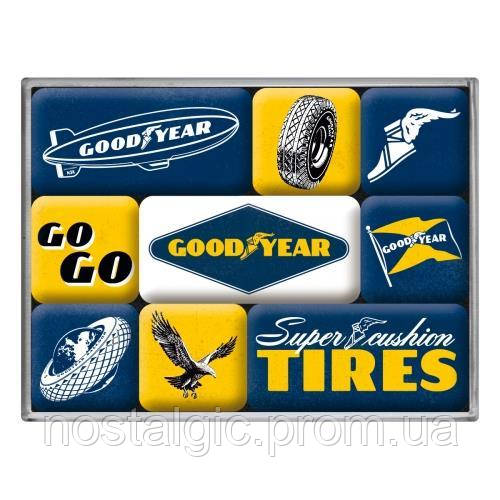 Набір з 9 магнітів Ностальгічне-Art Goodyear - Logos (83101)