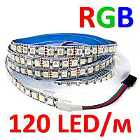 Светодиодная лента 12В 5050(120LED/м) IP20 RGB