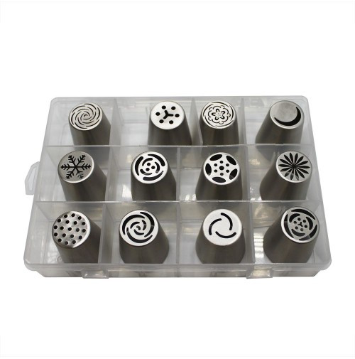 Кондитерські насадки "Тюльпани" великі, набір 12 шт