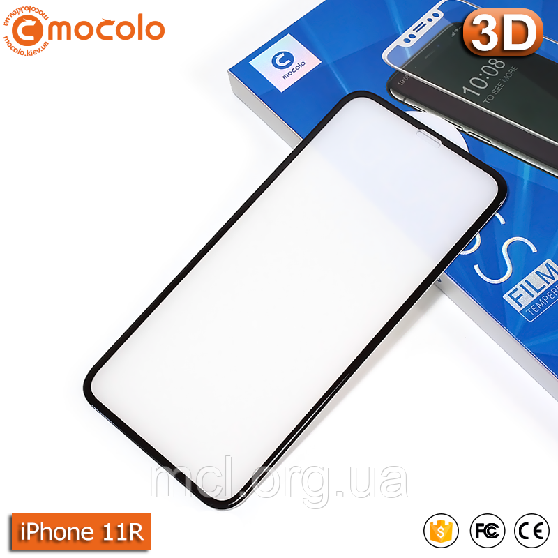 Захисне скло Mocolo iPhone 11 (Black) Anti-Dust 3D