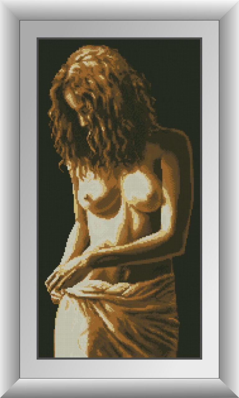 Набір алмазної мозаїки Оголена Dream Art 30859 (32 x 63 см)