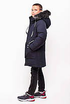 Зимова подовжена куртка для хлопчика ріст 130., фото 2