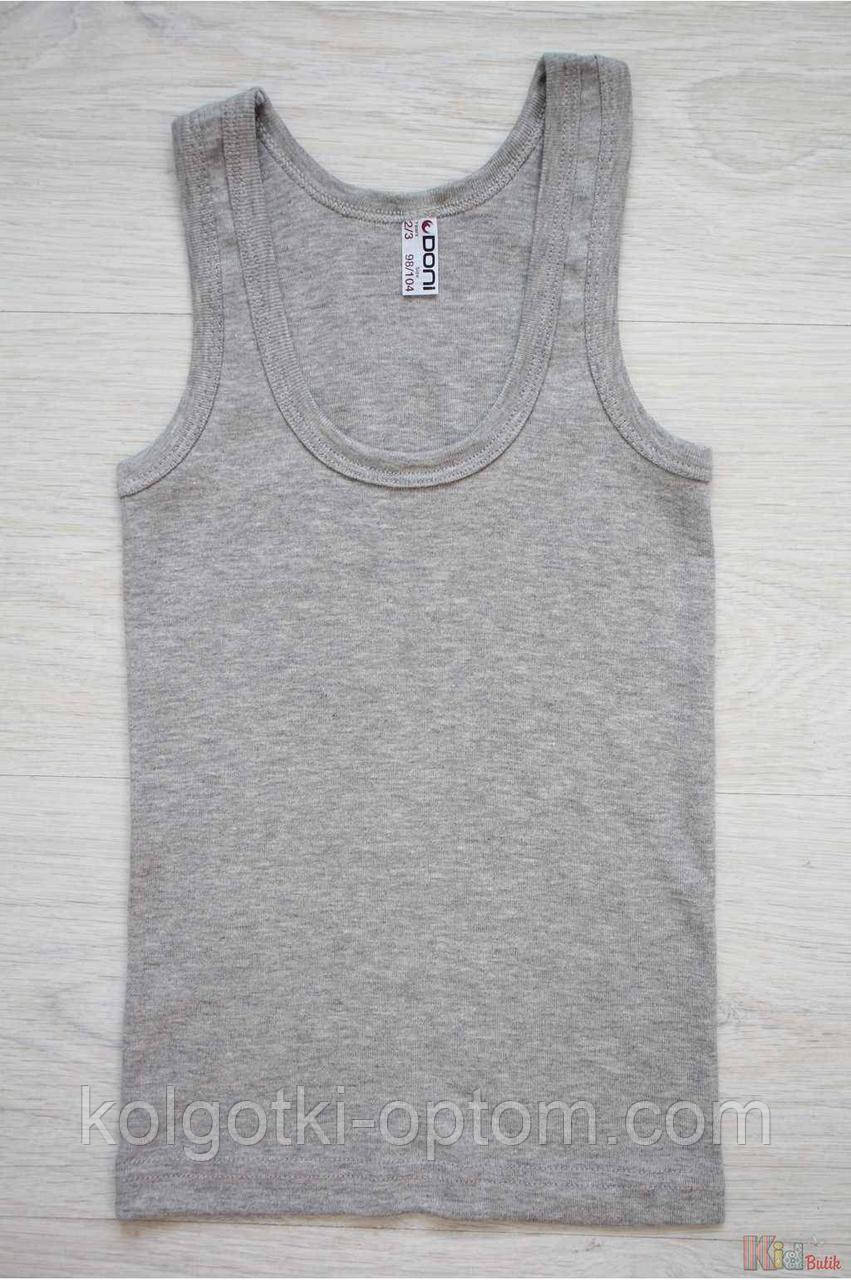 ОПТОМ Майка сірий меланж без декору для хлопчика 2-3 років (92 см.)  Donella 8697840193041, фото 1