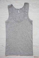 ОПТОМ Майка сірий меланж без декору для хлопчика 2-3 років (92 см.)  Donella 8697840193041