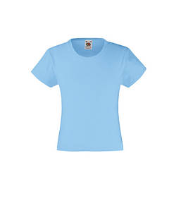 Футболка для дівчаток Valueweight Небесно-Блакитний 104 см