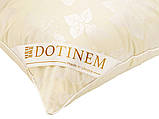 Подушка для сну жовта 50х70 "ROSALIE" тик штучний лебединий пух (211036-1), фото 3