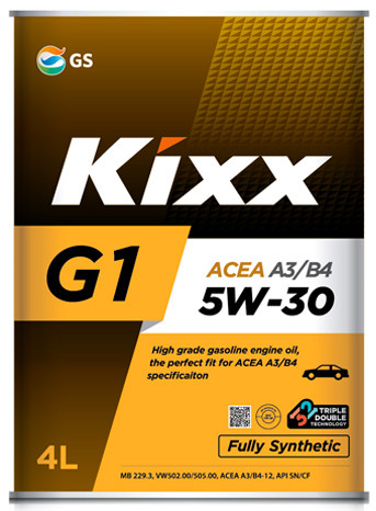 Масло KIXX G1 5w30 A3/B4 4л
