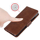 Чехол-книжка Leather Wallet для Samsung N970 Galaxy Note 10 Коричневый, фото 4