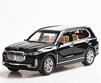 Коллекционная машинка BMW X7 1:32 (черная, металл)