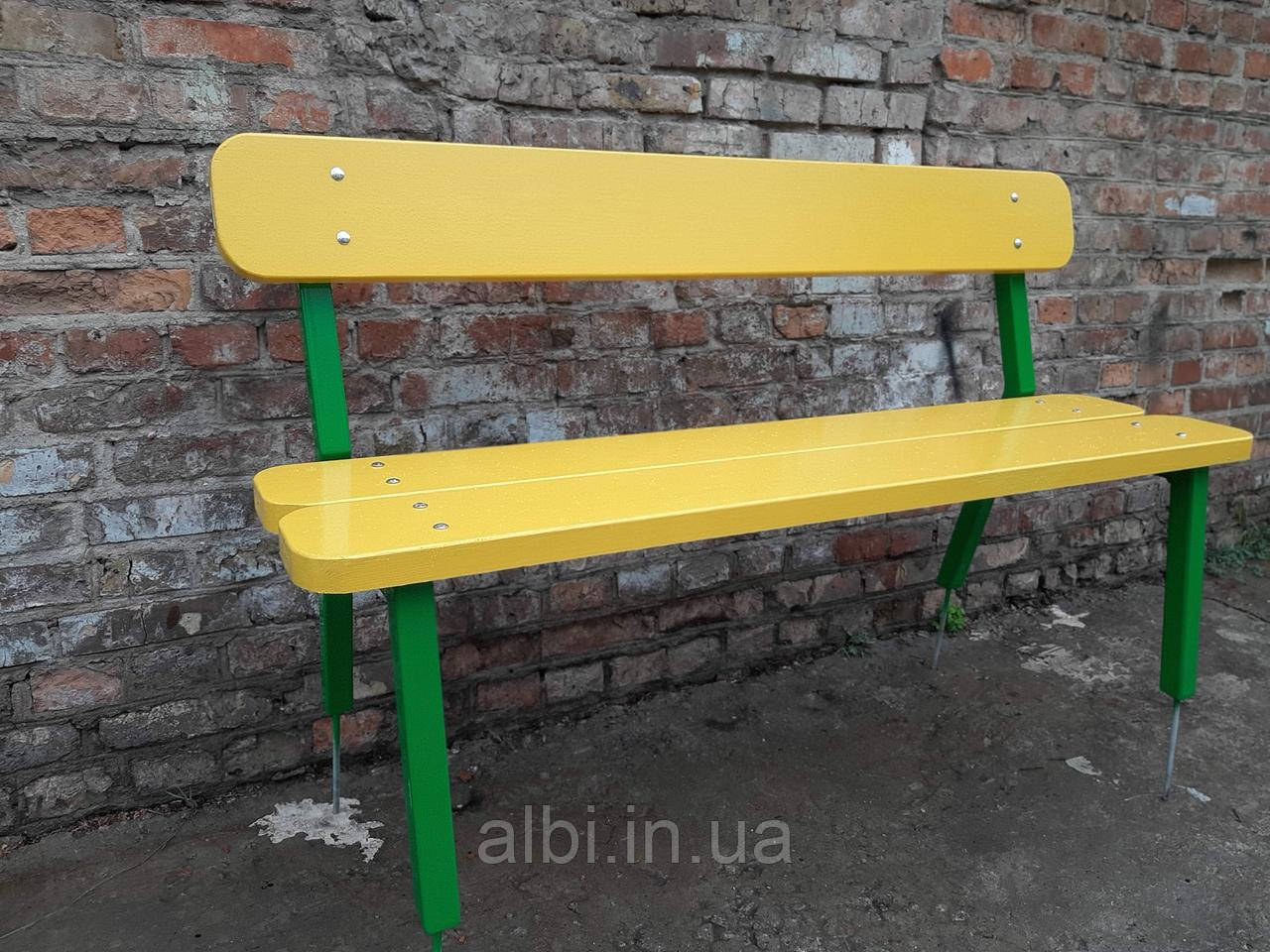 Лавочка 1,5 м, паркова лавка, лавочка, вулична лава Дитяча
