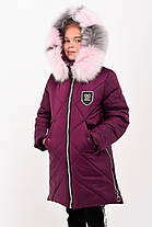 Зимове пальто для дівчаток зростання 113-118, фото 2