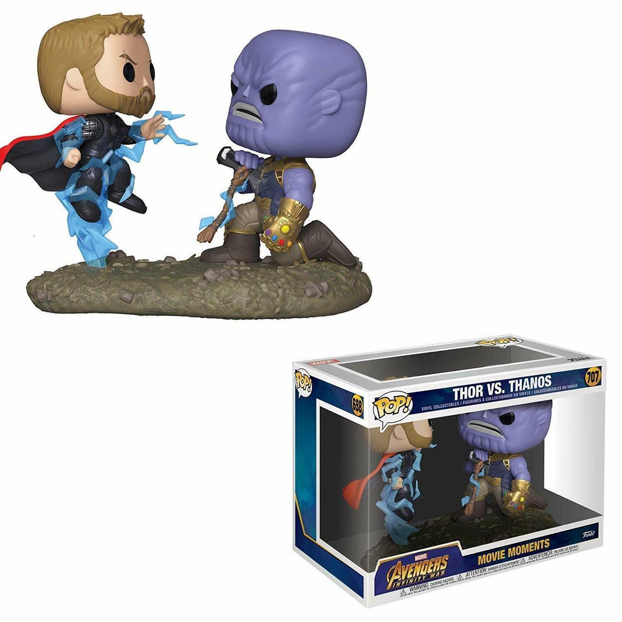 Набір фігурок Funko Pop Moments Фанк Поп Момент Танос проти Тора Thor vs Thanos 15 см TT 707, фото 1