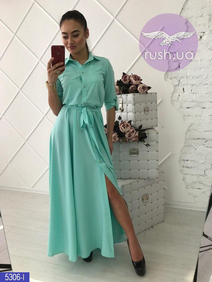 Жіноча сукня-сорочка максі