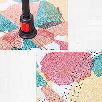 Жіноча парасолька навпаки Lesko Up-Brella Кленовий лист зворотного складання антизонт подвійний купол, фото 3