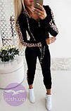 Жіночий костюм з леопардовими лампасами, фото 3
