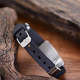 Браслет з хрестом зі вставкою каучуковий, фото 2