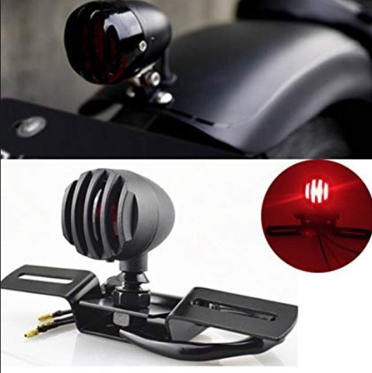 Задній стоп-сигнал на мото з решіткою (Chopper, Bobber, Cafe Racer)