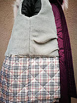 Зимове пальто на дівчинку зріст 108-113 см, фото 3