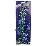 Новорічна прикраса - підвіска з прикрасами, 2,7 м, синій, пластик, текстиль (471157-4), фото 2