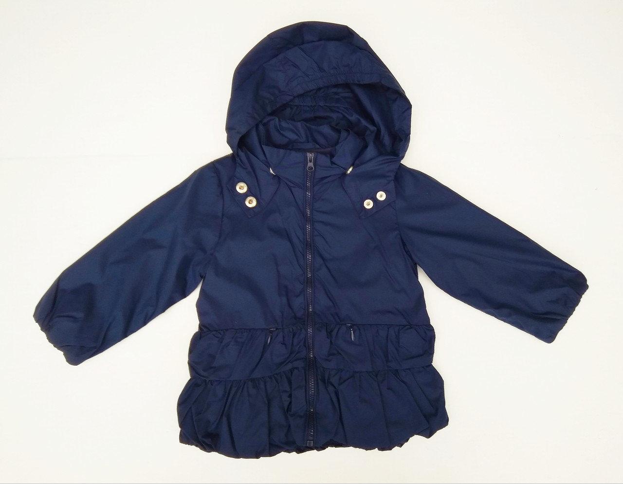 Стильна дитяча вітровка для дівчинки Melby Італія 71031432 Синій  ⁇  Верхній одяг для дівчаток.Топ!