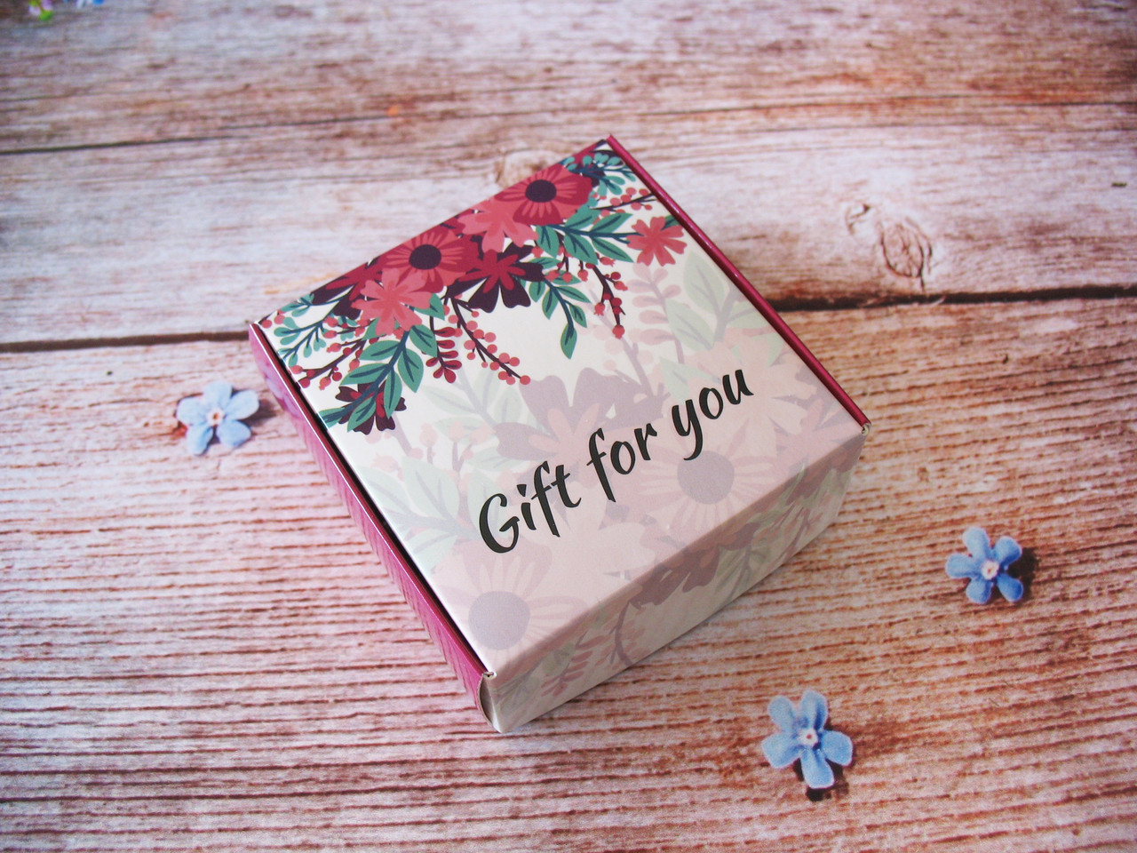 Подарункова коробочка для сувенірного мила "Подарунок для тебе"