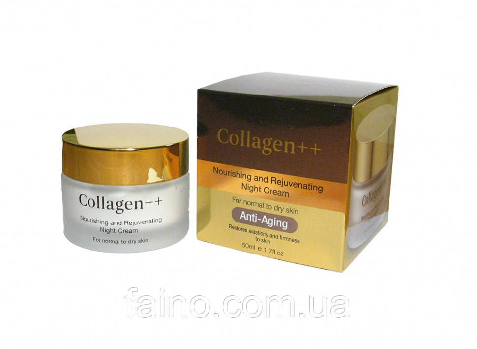 Антивіковий нічний крем 50+ Colagen++++