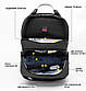 Стильний діловий рюкзак Arctic Hunter B00218L для ноутбука до 17,3" і планшета до 9,7" , вологозахищений, 32л, фото 8