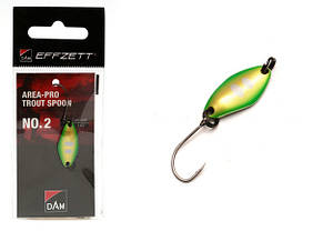 Блесна D•A•M EFFZETT® Area-Pro Trout Spoon №2 1.6гр 23мм (цвет- green/gold)