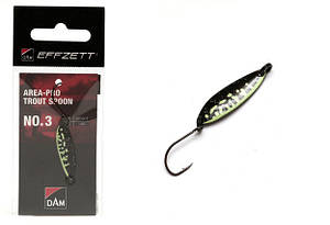 Блешня D•A•M EFFZETT® Area-Pro Trout Spoon №3 1.8 гр 30мм (колір - chartreuse/black)