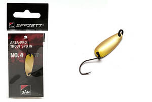 Блешня D•A•M EFFZETT® Area-Pro Trout Spoon №4 2.1 гр 25мм (колір - gold)