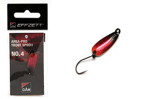 Блешня D•A•M EFFZETT® Area-Pro Trout Spoon №4 2.1 гр 25мм (колір-black/red)