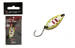 Блешня D•A•M EFFZETT® Area-Pro Trout Spoon №7 4.2 гр 32мм (колір - chartreuse smolt)