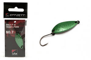 Блешня D•A•M EFFZETT® Area-Pro Trout Spoon №7 4.2 гр 32мм (колір - green black flake)