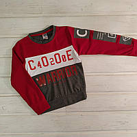 Джемпер для хлопчика сірий з червоним Розміри 110