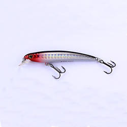 Воблер Nomura Hiro Minnow 50мм 2.1 гр BLACK RED SILVER-004