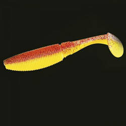 Силікон NOMURA Rolling SHAD 85mm yellow red glitter (NM70108708) 8шт./уп.