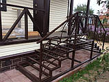 Ганок - вхідна група (вуличні сходи, сходинки, перила, навіс), фото 3