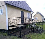 Ганок - вхідна група (вуличні сходи, сходинки, перила, навіс), фото 4