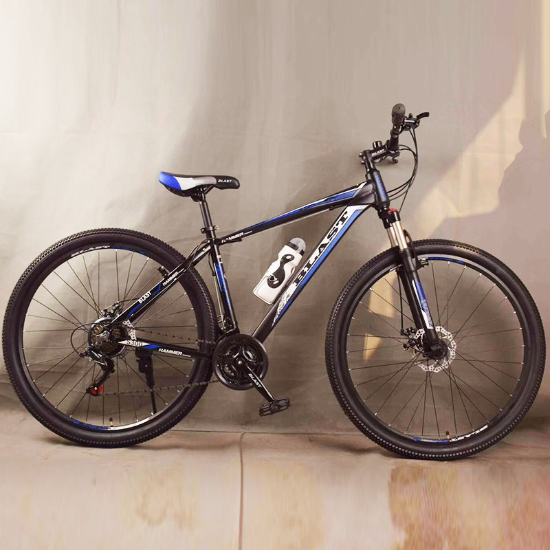 Велосипед спортивний S300 BLAST-NEW. Алюмінієвий. Діаметр коліс 29", Рама 18', Чорно-Синій.