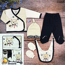 Подарунковий набір в коробці для малюка Розмір: від 0 до 3 місяців (8894)