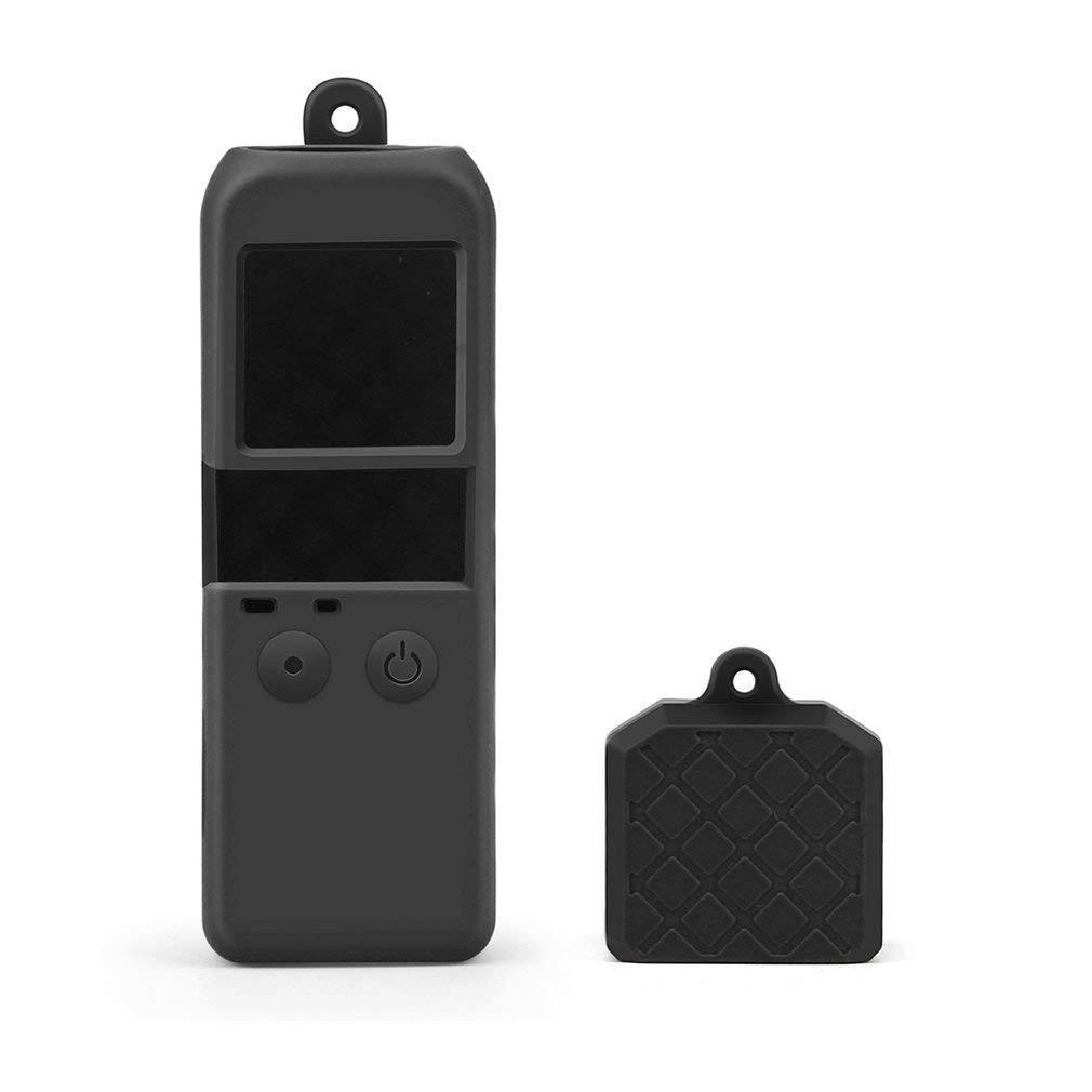 Силіконовий чохол для камери та кришка-ковпачок для DJI Osmo Pocket - чорний (код XT-533)