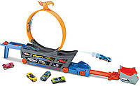 Автовоз Грузовик Хот Вилс Трек трансформер Трюки и Гонки Hot Wheels Stunt & Go Track Set GCK38 Mattel ОРИГИНАЛ