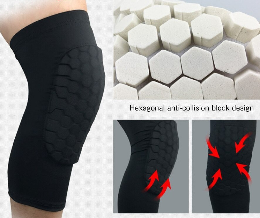 Наколінник баскетбольний Basketball Knee Pads Pro для баскетболу, волейболу, тенісу S-XL 1 шт. чорний