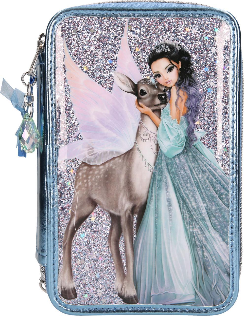 ТОР Model великий наповнень пенал IcePrincess (Потрійний пенал з наповненням Fantasy Model Крижана принцеса)